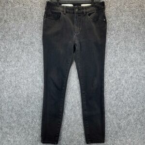 Pilcro Anthropologie Jeans Womens 28 Black High-Rise Denim Legging Curvy Stretch